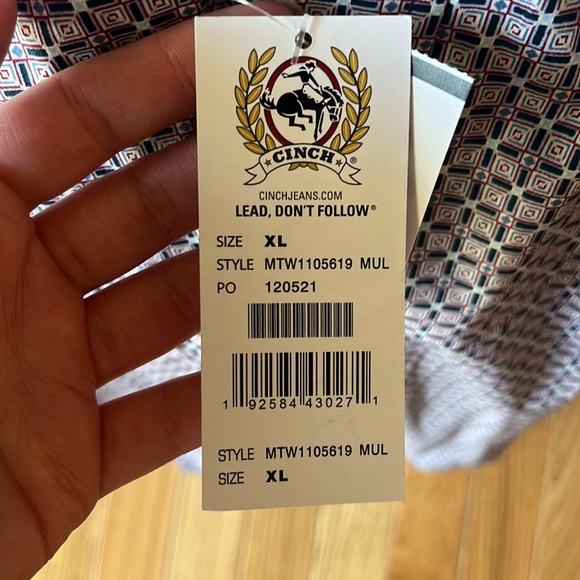 Unused Cinch Shirt - Picture 3 of 3